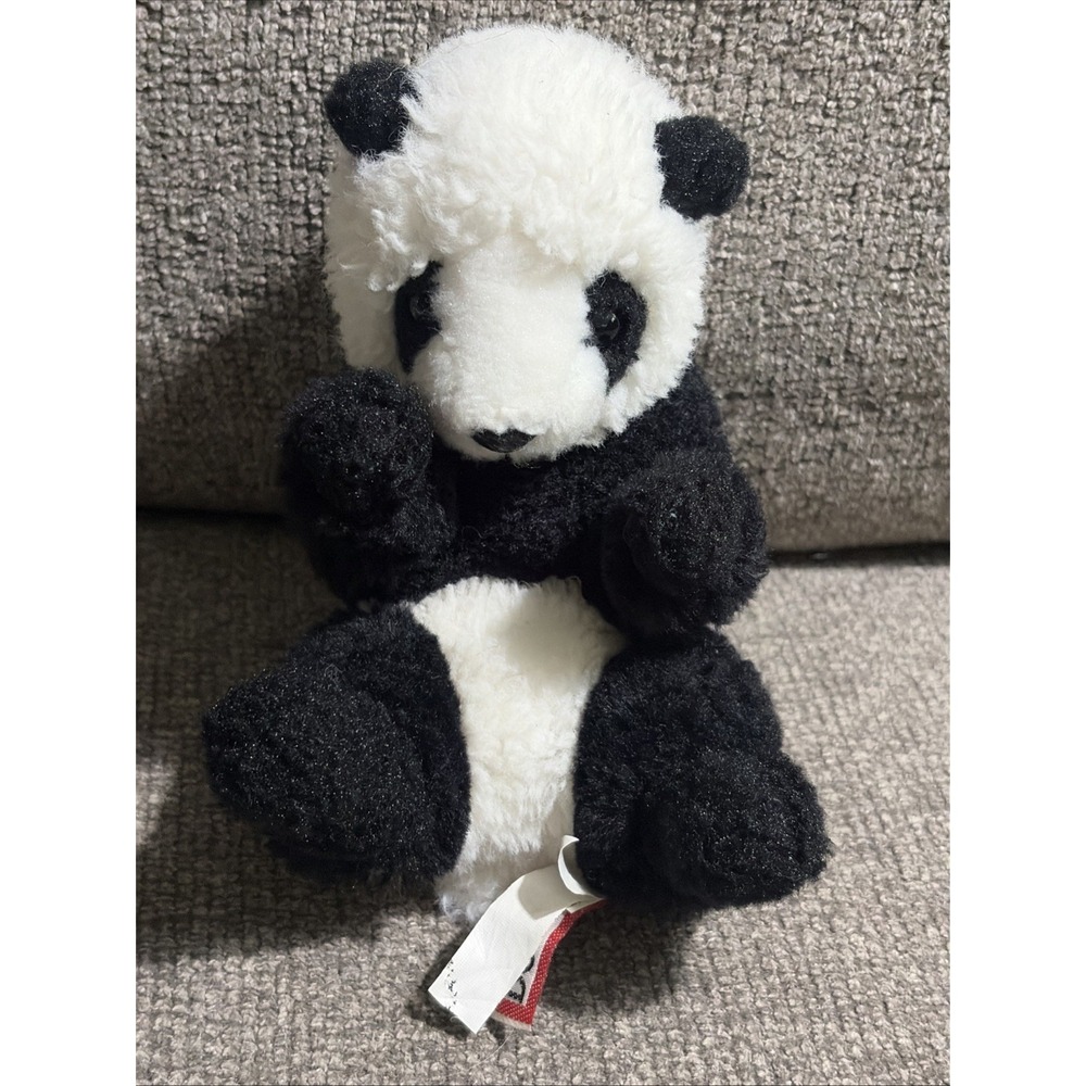 Douglas Cuddle Toys Panda Lil Handful 6" Bear Black White Stuffed Animal